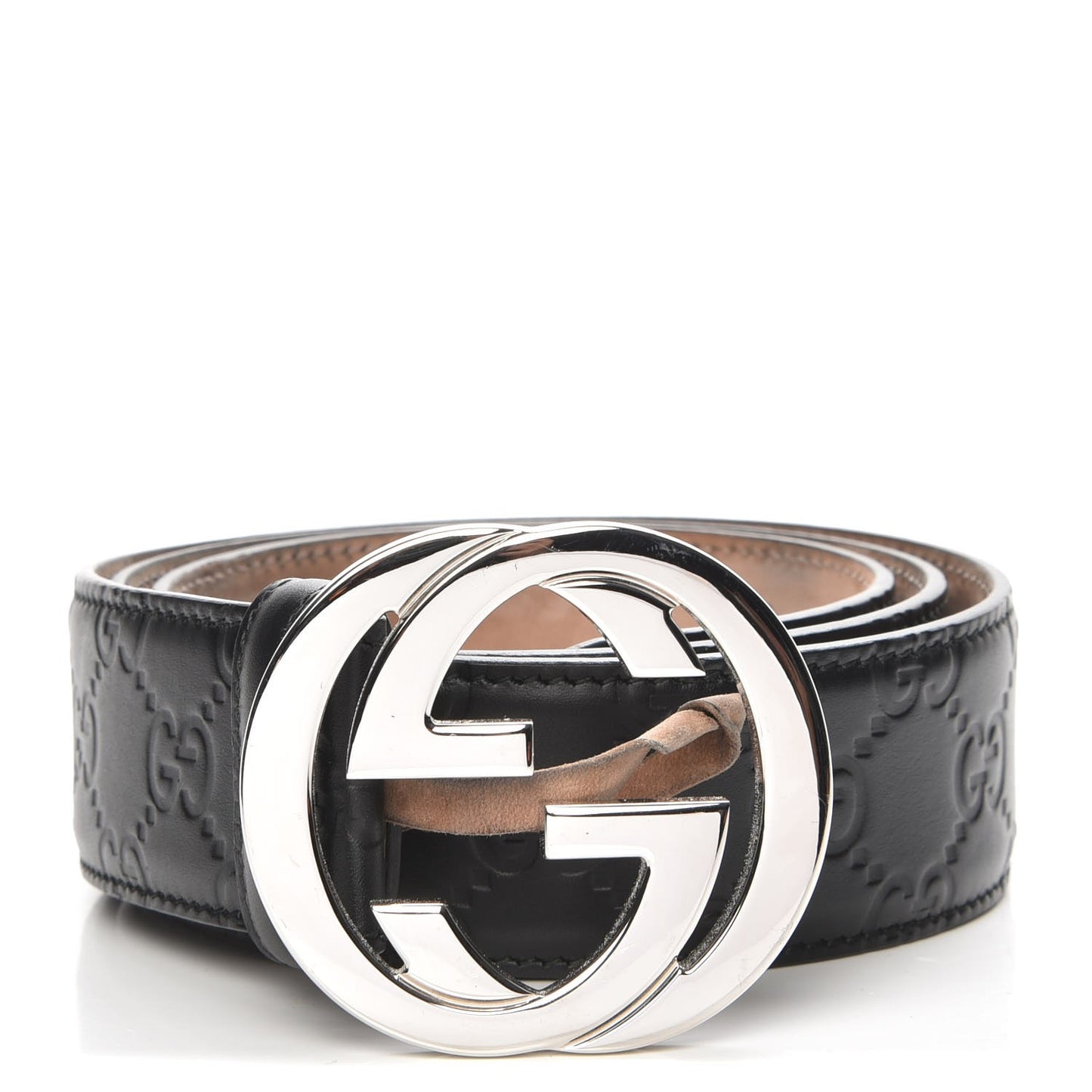 Guccissima Signature Interlocking G 40mm Belt 90 36 Black