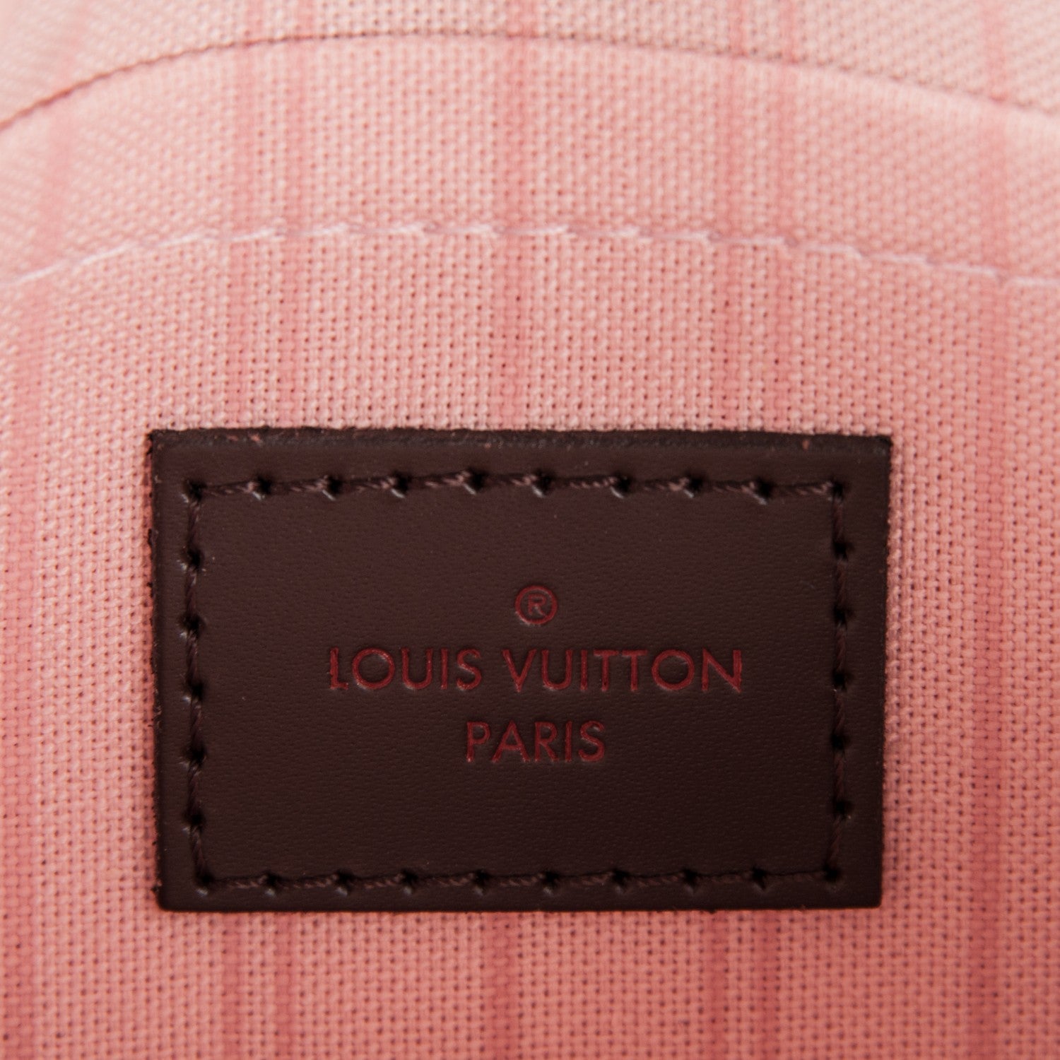 Louis Vuitton Damier Ebene Neverfull MM GM Pochette Rose Ballerine 6 of 8