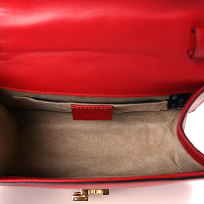 Gucci Calfskin Mini Sylvie Top Handle Bag Hibiscus Red 5 of 10