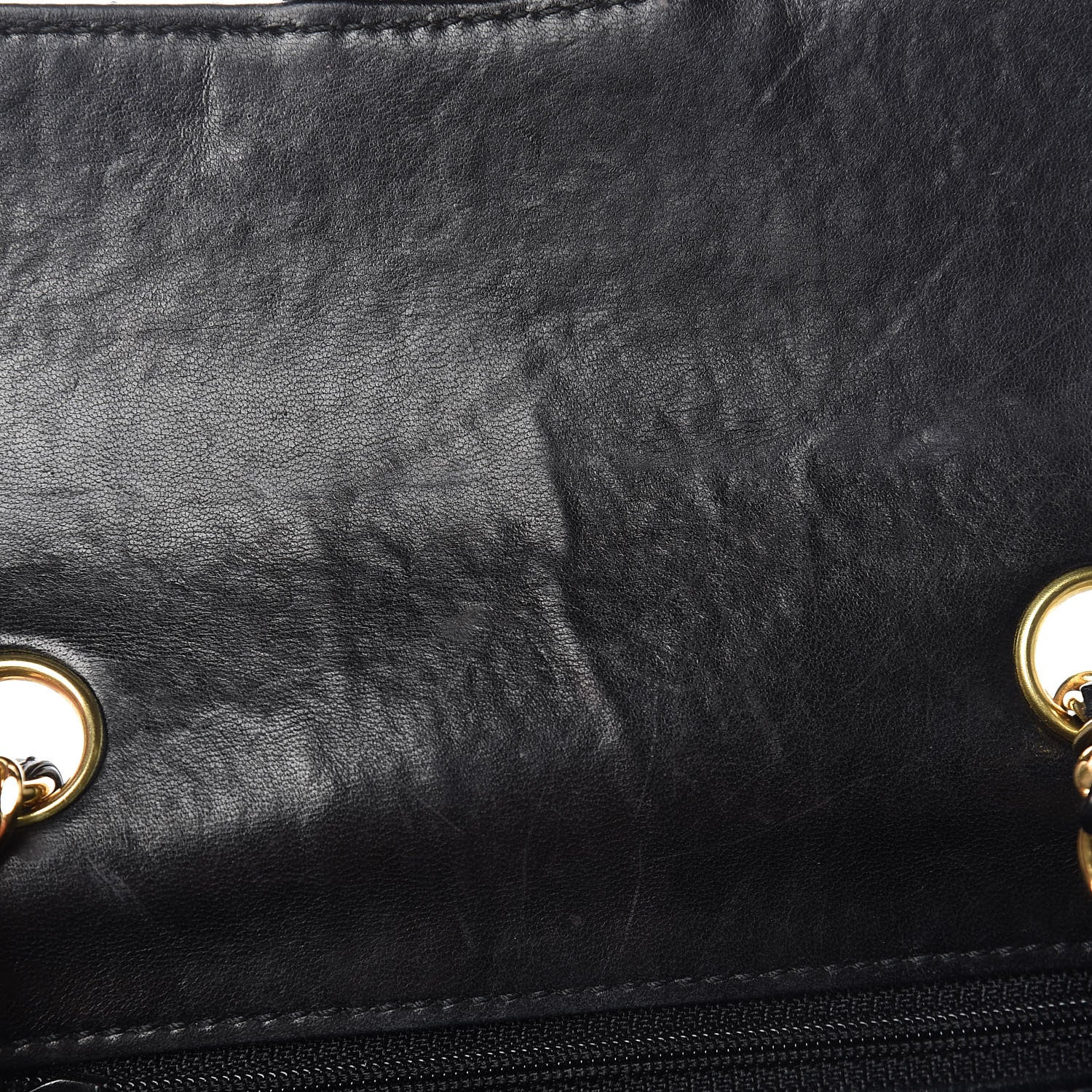 Chanel Glazed Calfskin Quilted Mini Square Flap Black 11 of 14