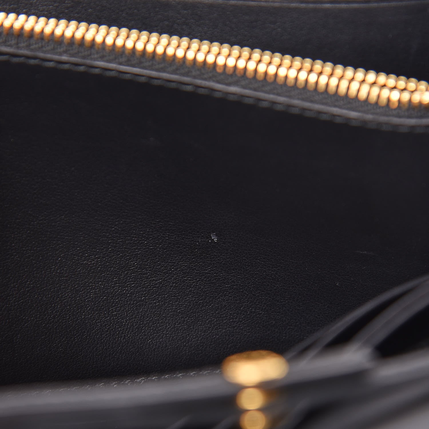 Prada Soft Calfskin Quilted Chain Wallet Black 10 of 14