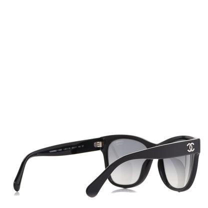 Chanel Acetate Polarized Square CC Sunglasses 5380 Black 4 of 7
