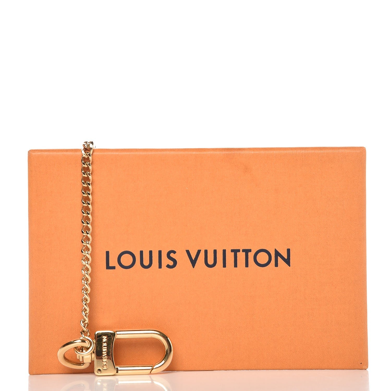 Louis Vuitton Metal Pochette Extender Key Ring Chain Gold 3 of 3