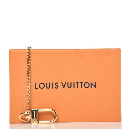 Louis Vuitton Metal Pochette Extender Key Ring Chain Gold 3 of 3