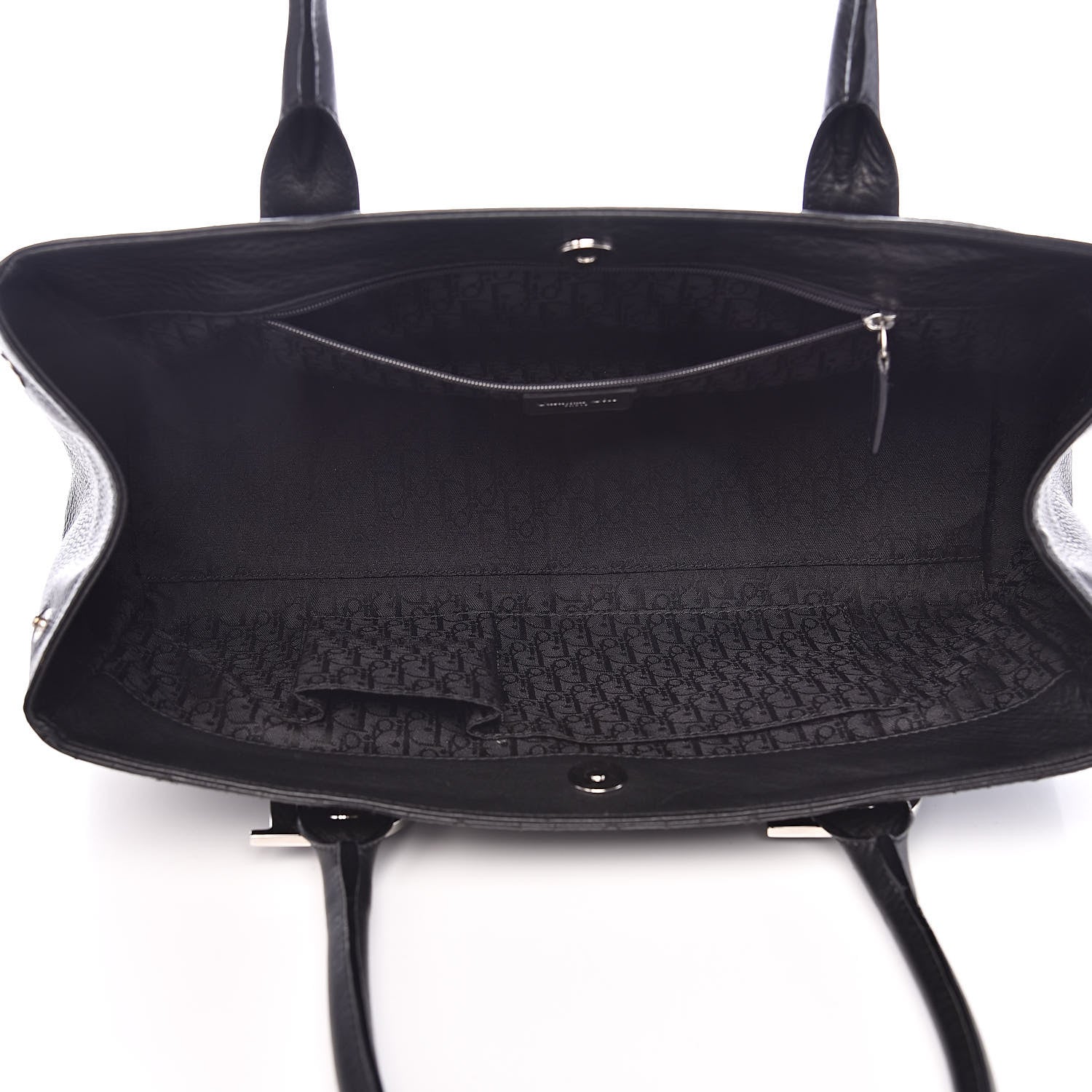 Christian Dior Calfskin Cannage Shoulder Bag Black 5 of 13