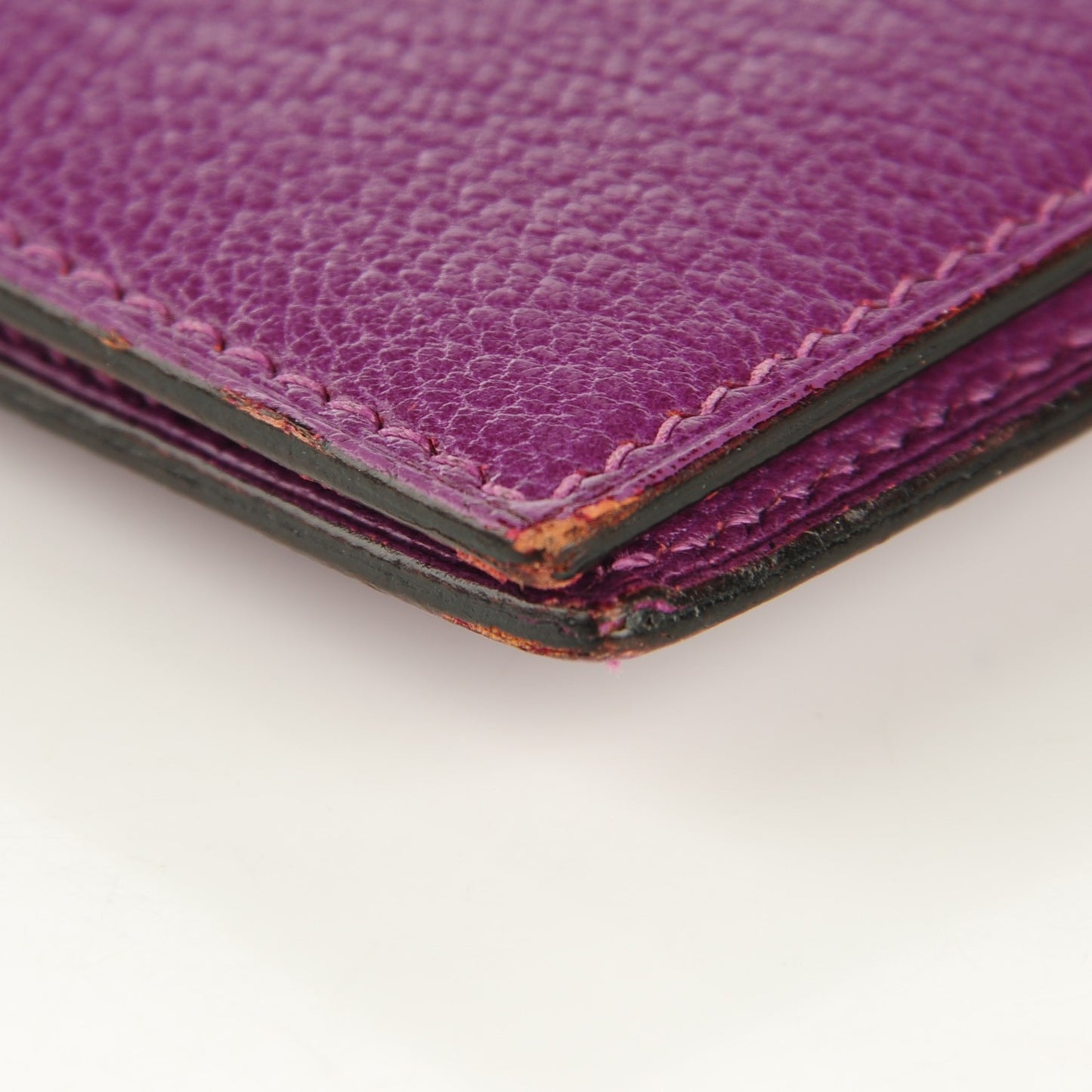 Chevre Mysore Bearn Gusset Wallet Cyclamen