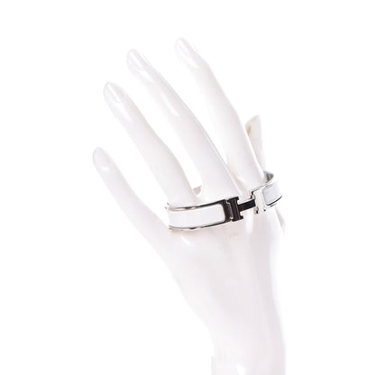 Hermes Enamel Narrow Clic Clac H Bracelet PM White 2 of 5