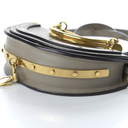 Chloe Calfskin Small Nile Bracelet Minaudiere Bag Motty Grey 7 of 9