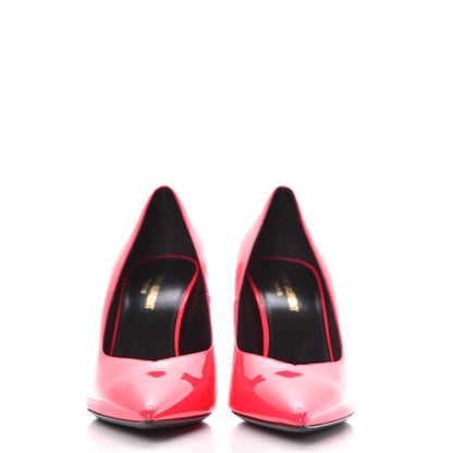 Saint Laurent Patent Calfskin Kiki 85 Pumps 38 Neon Pink 2 of 9