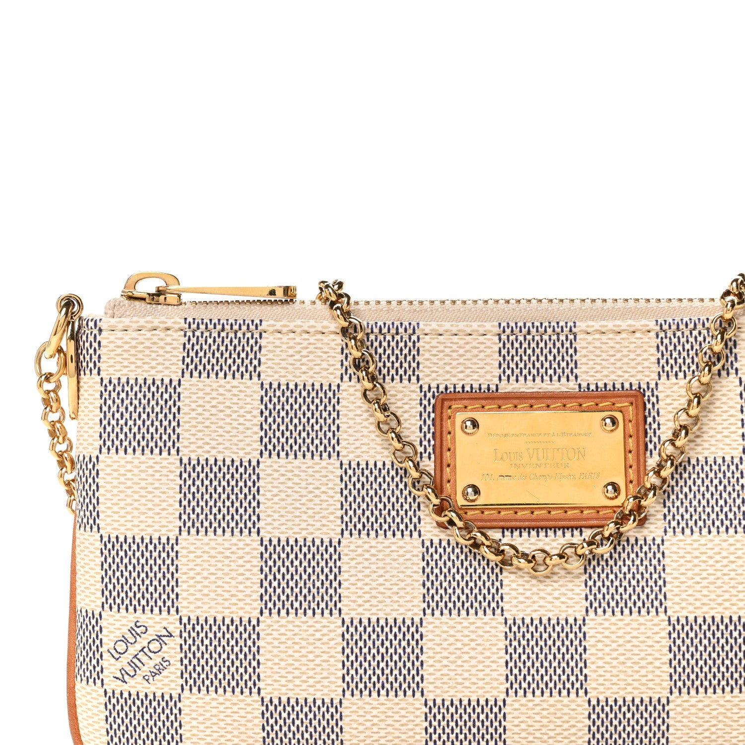 Louis Vuitton Damier Azur Pochette Milla MM 8 of 10