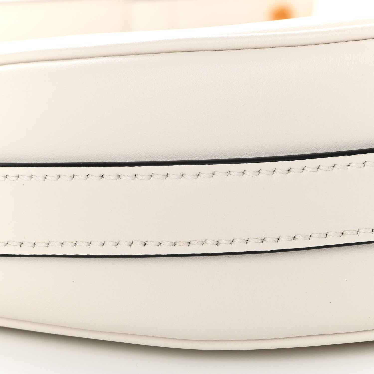 Prada Soft Calfskin Arque Shoulder Bag White 8 of 9