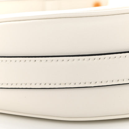 Prada Soft Calfskin Arque Shoulder Bag White 8 of 9