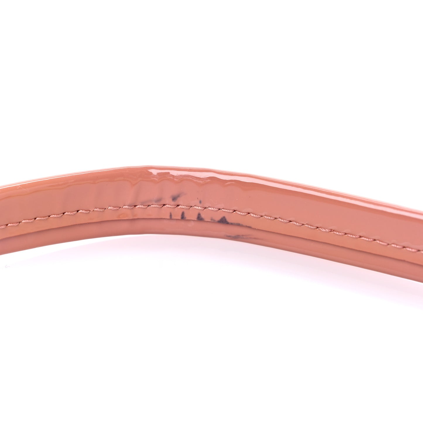 Patent Calfskin Elegant Top Handle Bag Blush