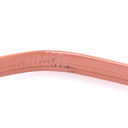 Mansur Gavriel Patent Calfskin Elegant Top Handle Bag Blush 8 of 8