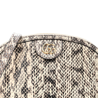 Gucci Snakeskin GG Small Ophidia Dome Shoulder Bag Roccia 8 of 12