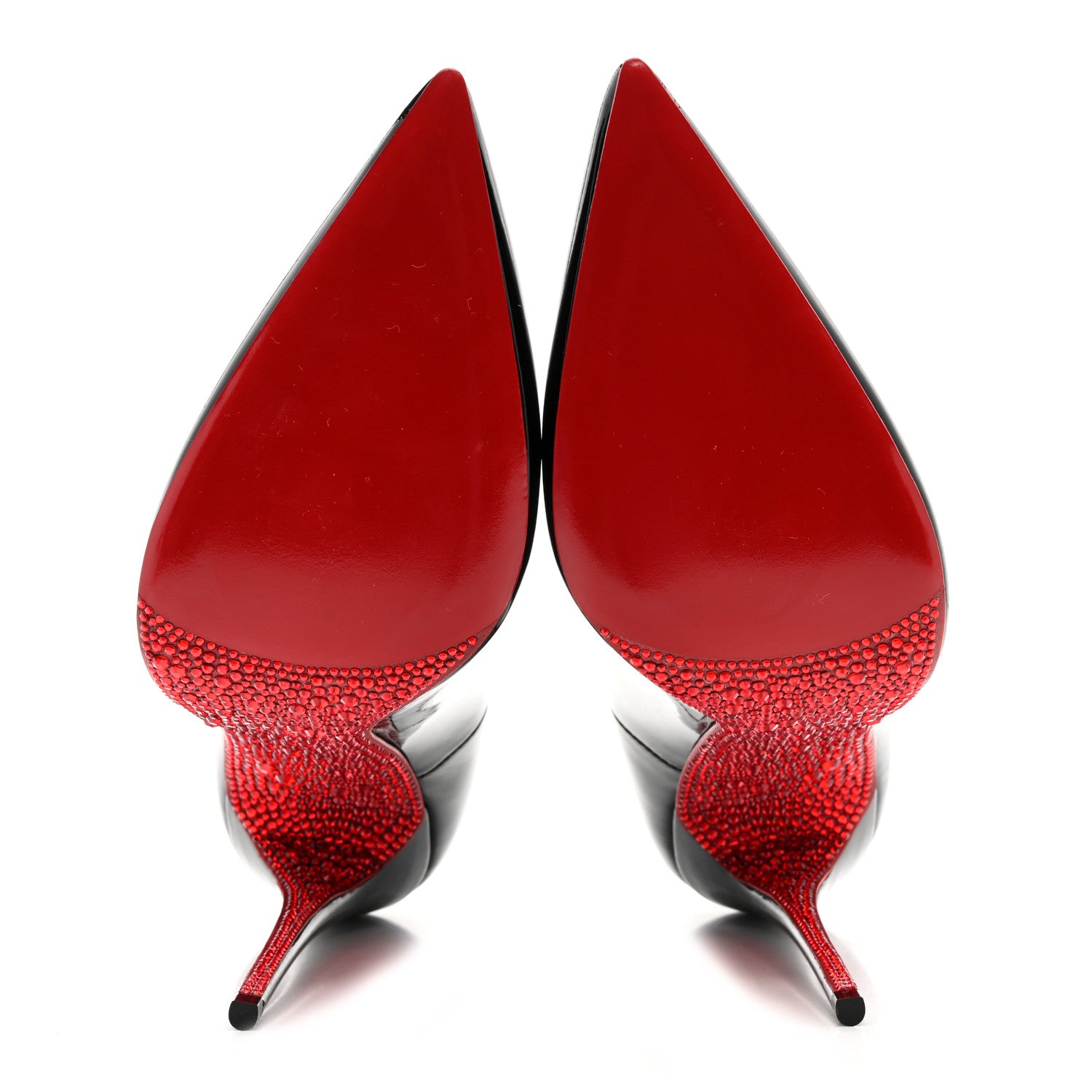Christian Louboutin CHRISTIAN LOUBOUTIN Patent Crystal Suola So Kate 120 Pumps 38 Black Psy Loubi 5 of 7