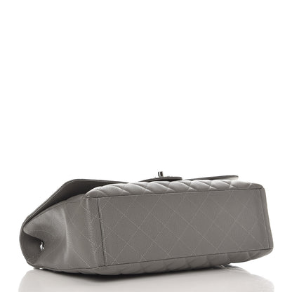 Chanel Caviar Quilted Maxi Single Flap Grey 5 of 14