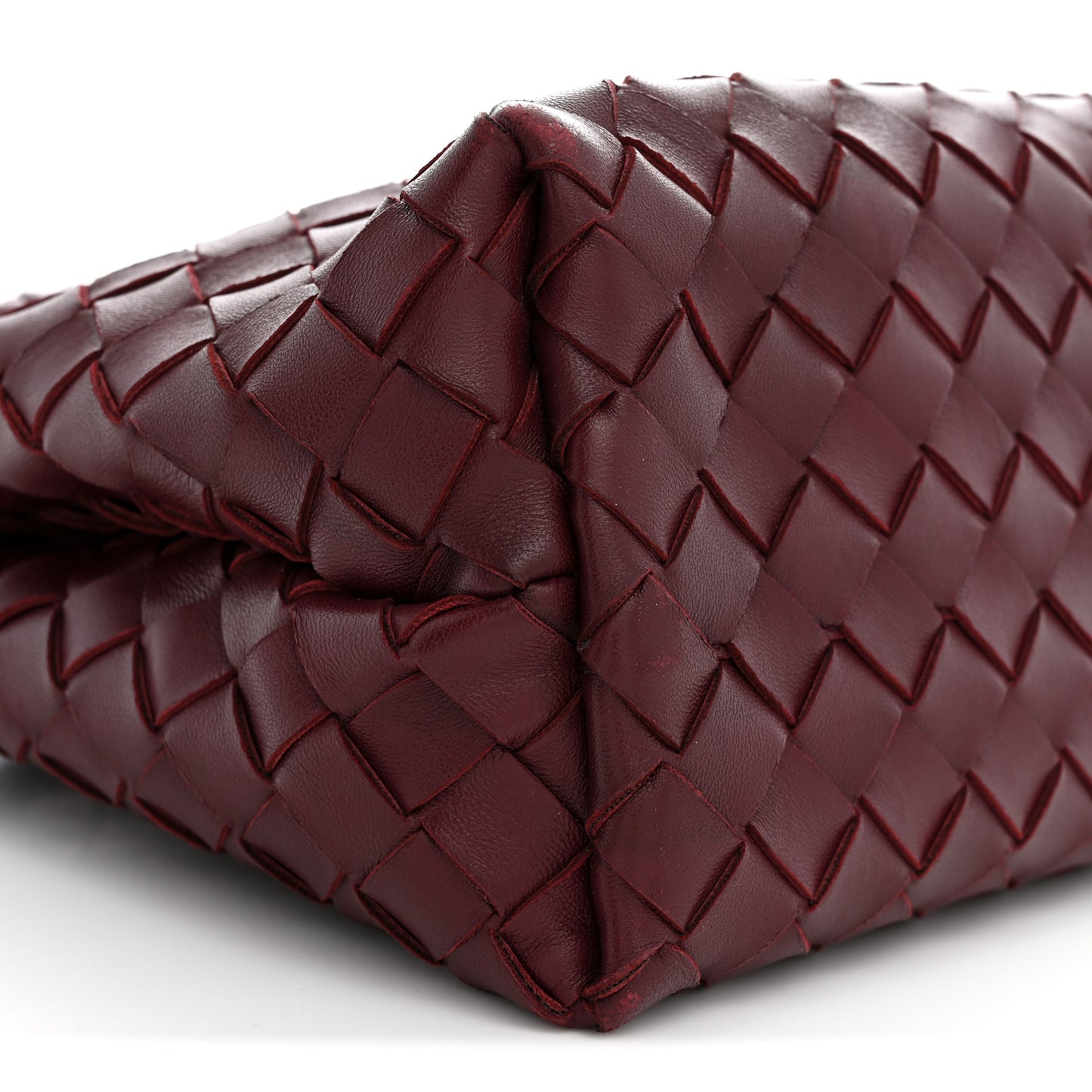 Nappa Intrecciato Small Andiamo Shoulder Bag Barolo
