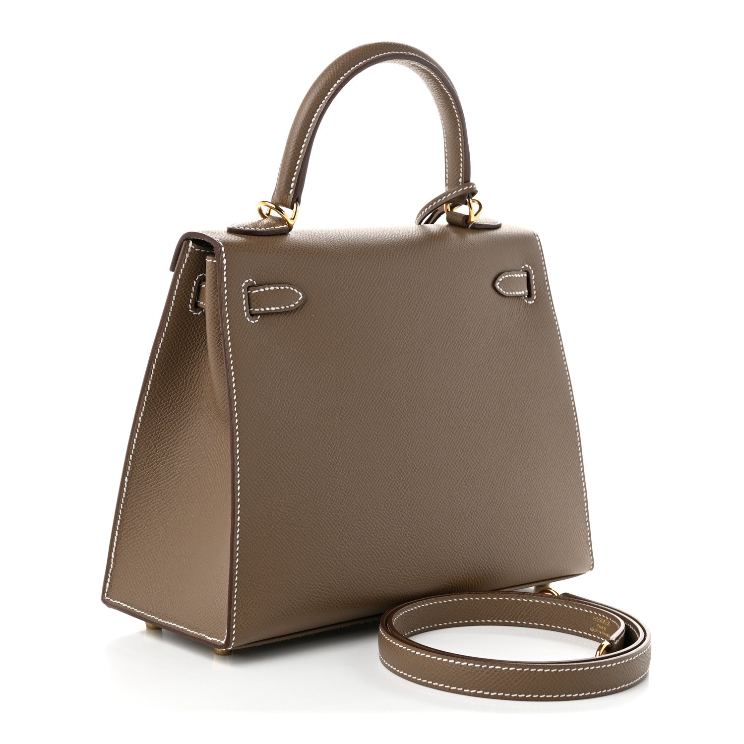 Hermes Epsom Kelly Sellier 25 Etoupe 2 of 10