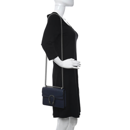 Gucci Dollar Calfskin Crystal Mini Dionysus Shoulder Bag Blue Agata Montana Sapphire 2 of 11