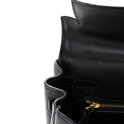 Hermes Swift Kelly Retourne 25 Black 13 of 13