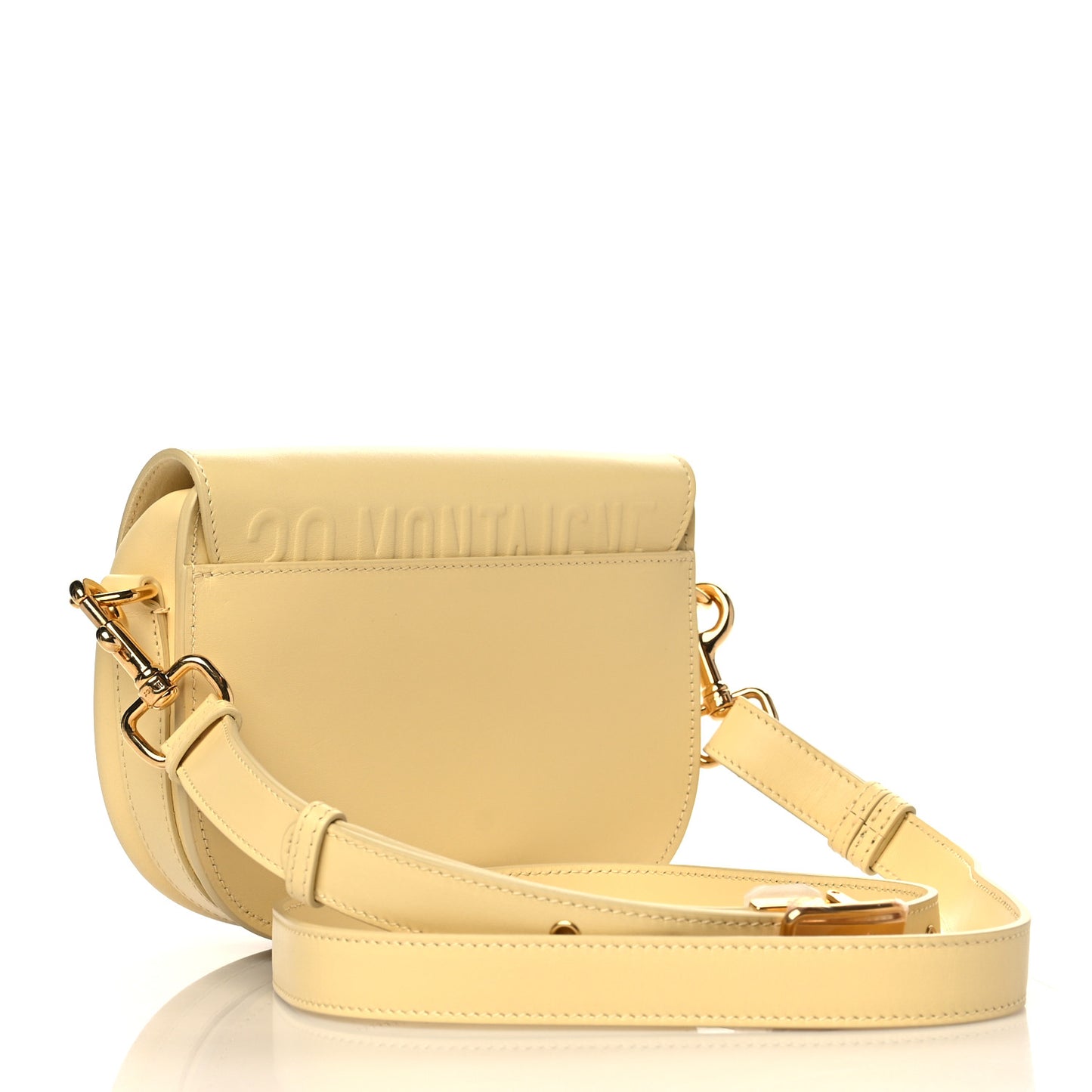 Box Calfskin Small Bobby Flap Pale Yellow