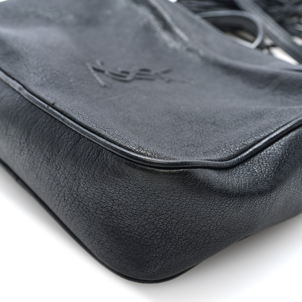 Lambskin Monogram Small Lou Camera Bag Black