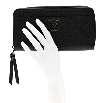 Louis Vuitton Calfskin Zippy Lockme Wallet Black 2 of 6