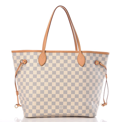Louis Vuitton Damier Azur Neo Neverfull MM Rose Ballerine 3 of 11