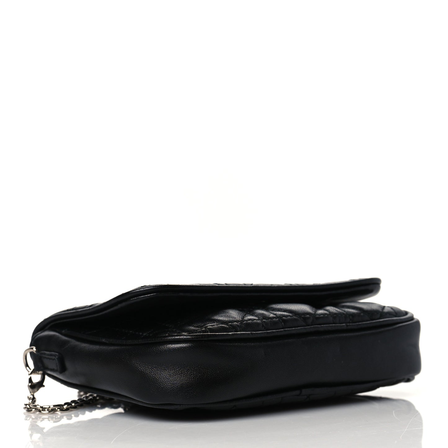 Lambskin Cannage Lady Dior Pochette Black