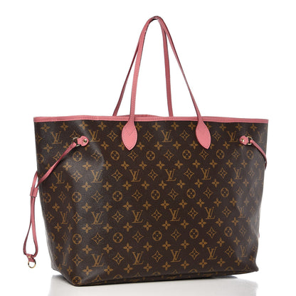Louis Vuitton Monogram Articles de Voyage Ikat Neverfull GM Rose Velours 3 of 13
