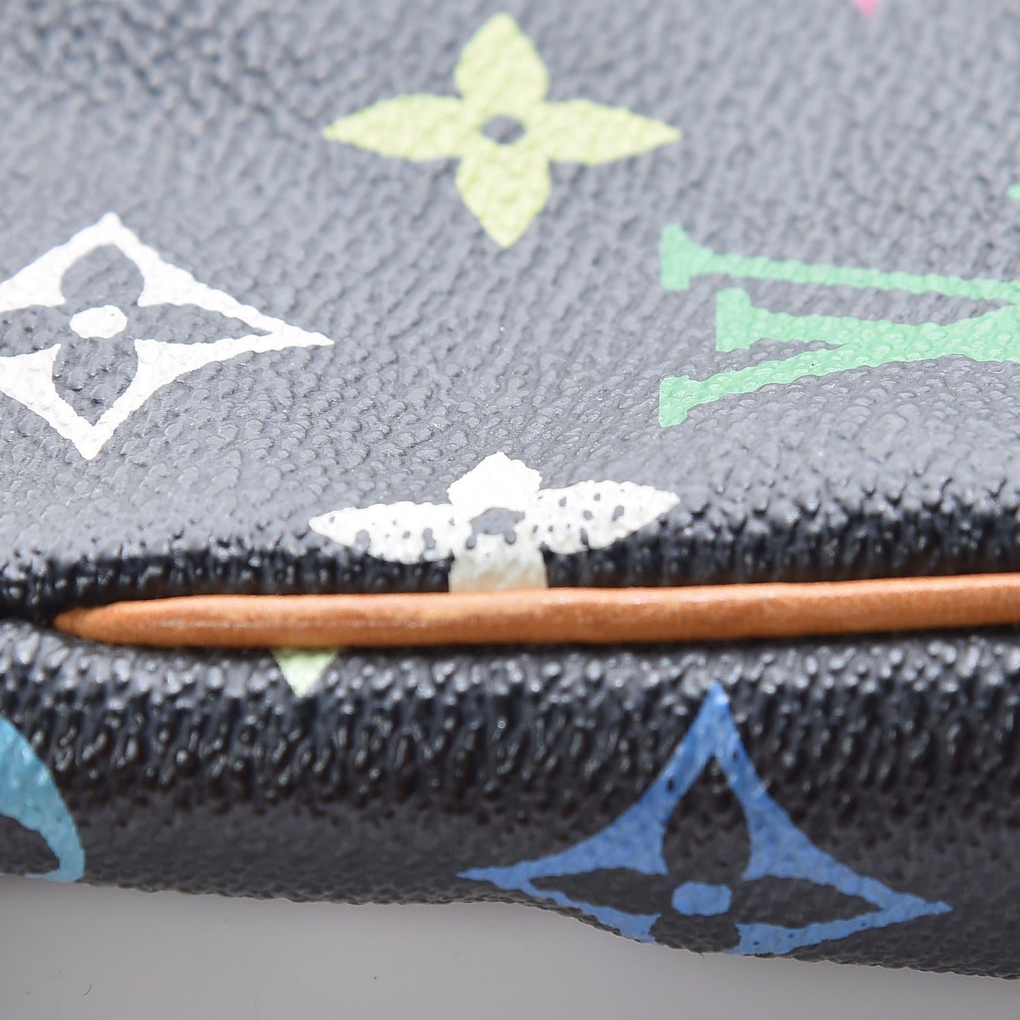 Monogram Multicolor Pochette Accessories Black