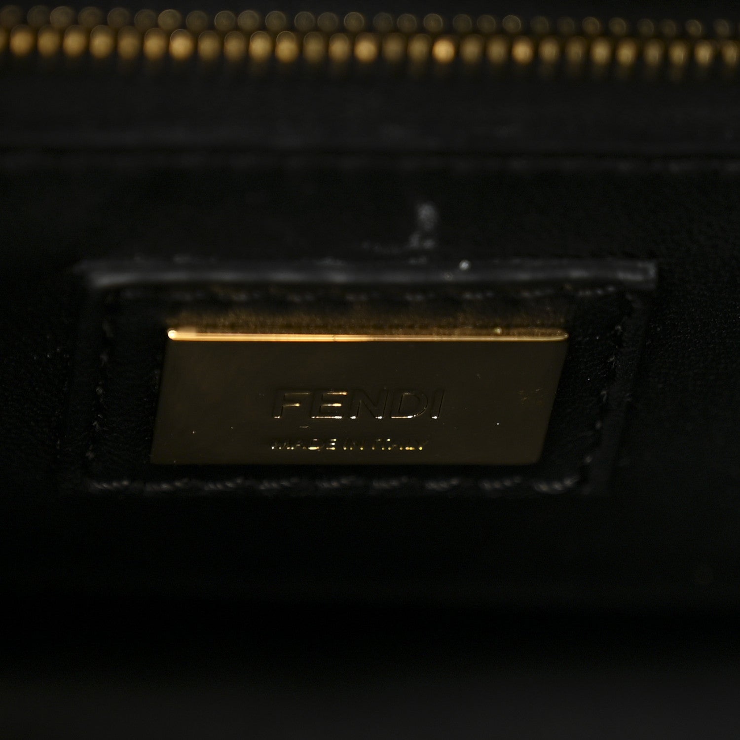 Fendi Nappa Mini Peekaboo Iconic Satchel Black 7 of 11