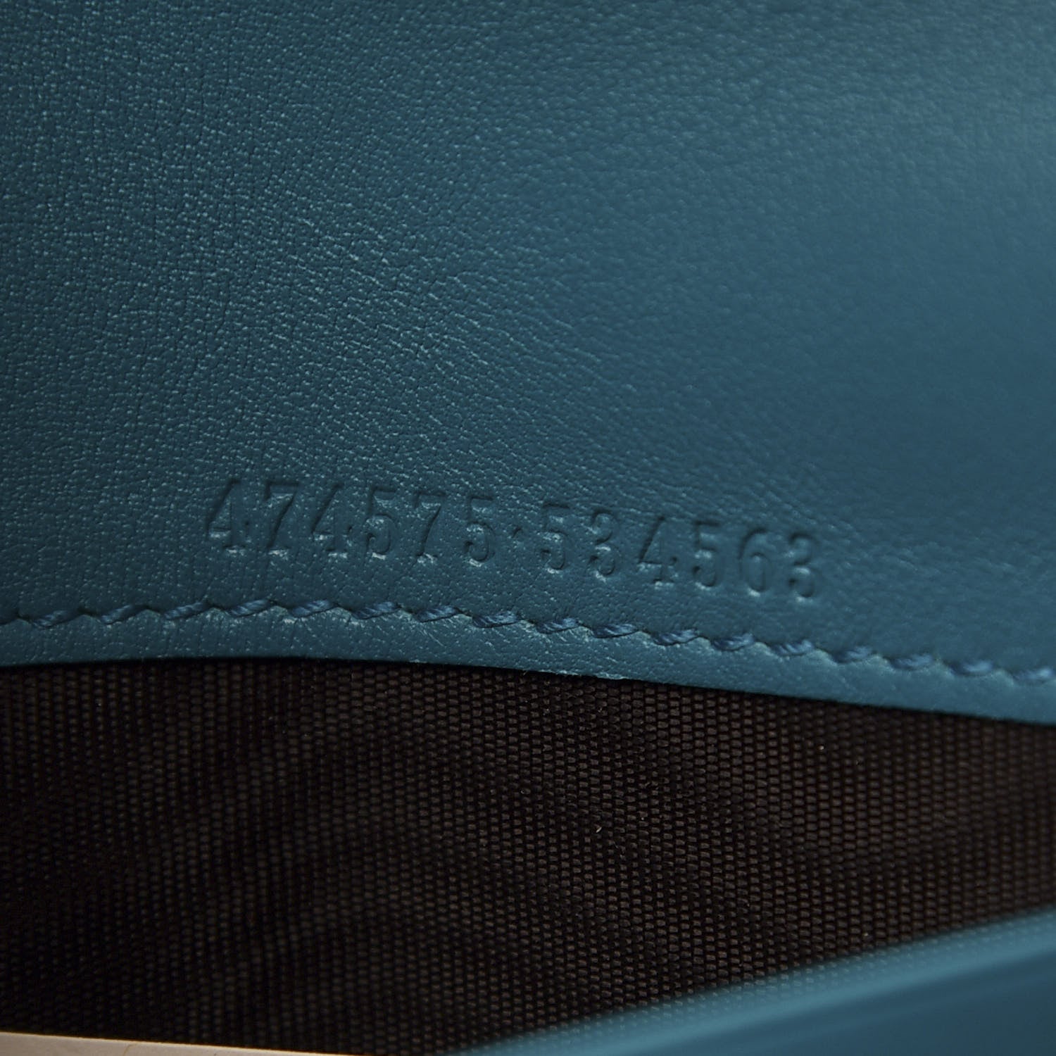 Gucci Velvet Matelasse GG Marmont Chain Wallet Pavone Cyan 6 of 9