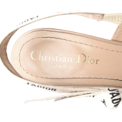 Christian Dior Patent Ribbon J'Adior Slingback 65mm Pumps 37.5 Nude 8 of 11