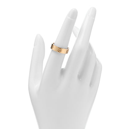 Cartier 18K Yellow Gold 5.5mm LOVE Ring 53 6.5 2 of 5