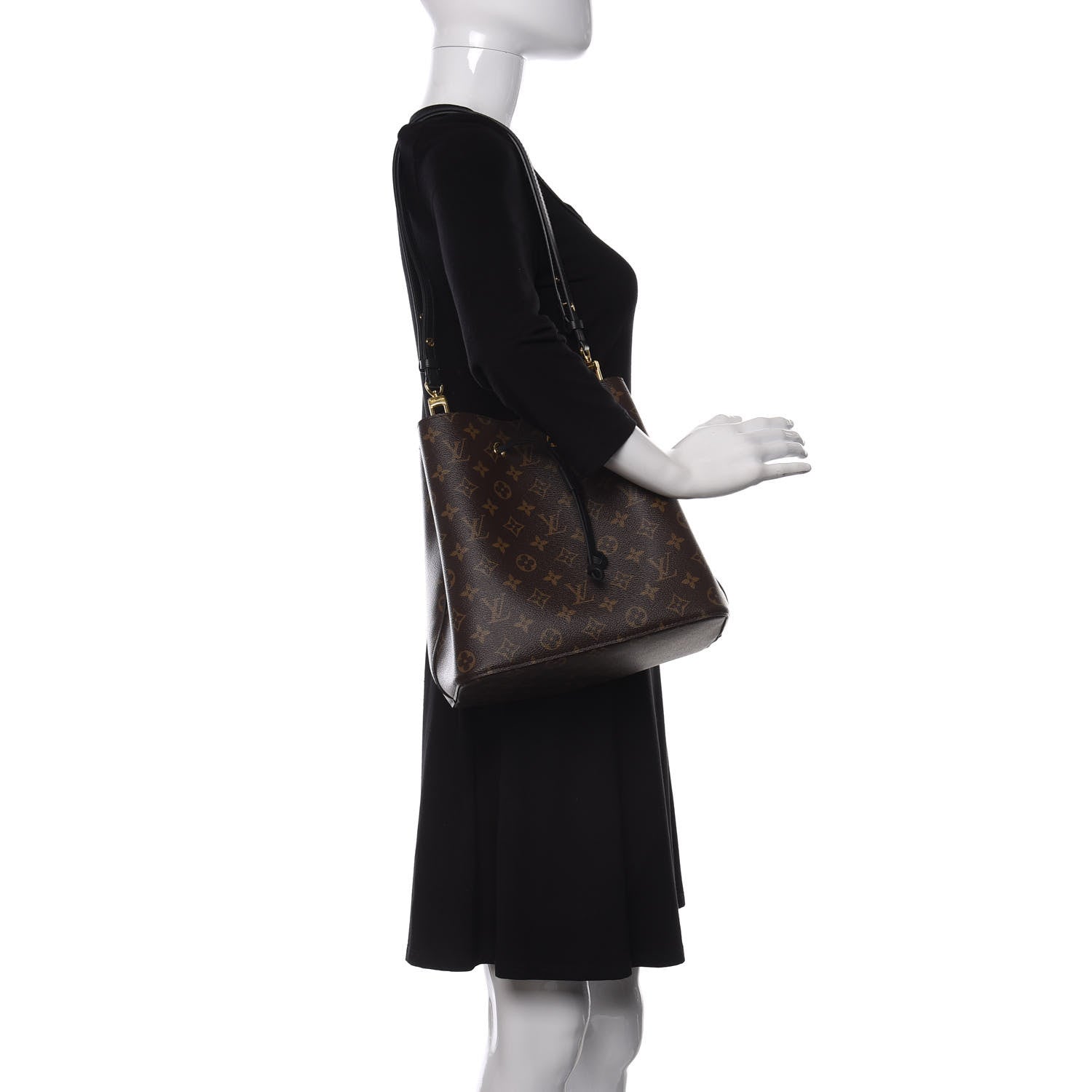 Louis Vuitton Monogram Neonoe MM Black 2 of 11