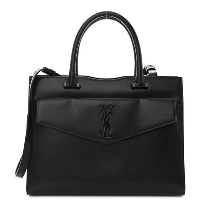 Saint Laurent Grain De Poudre Medium Uptown Tote Black 1 of 10