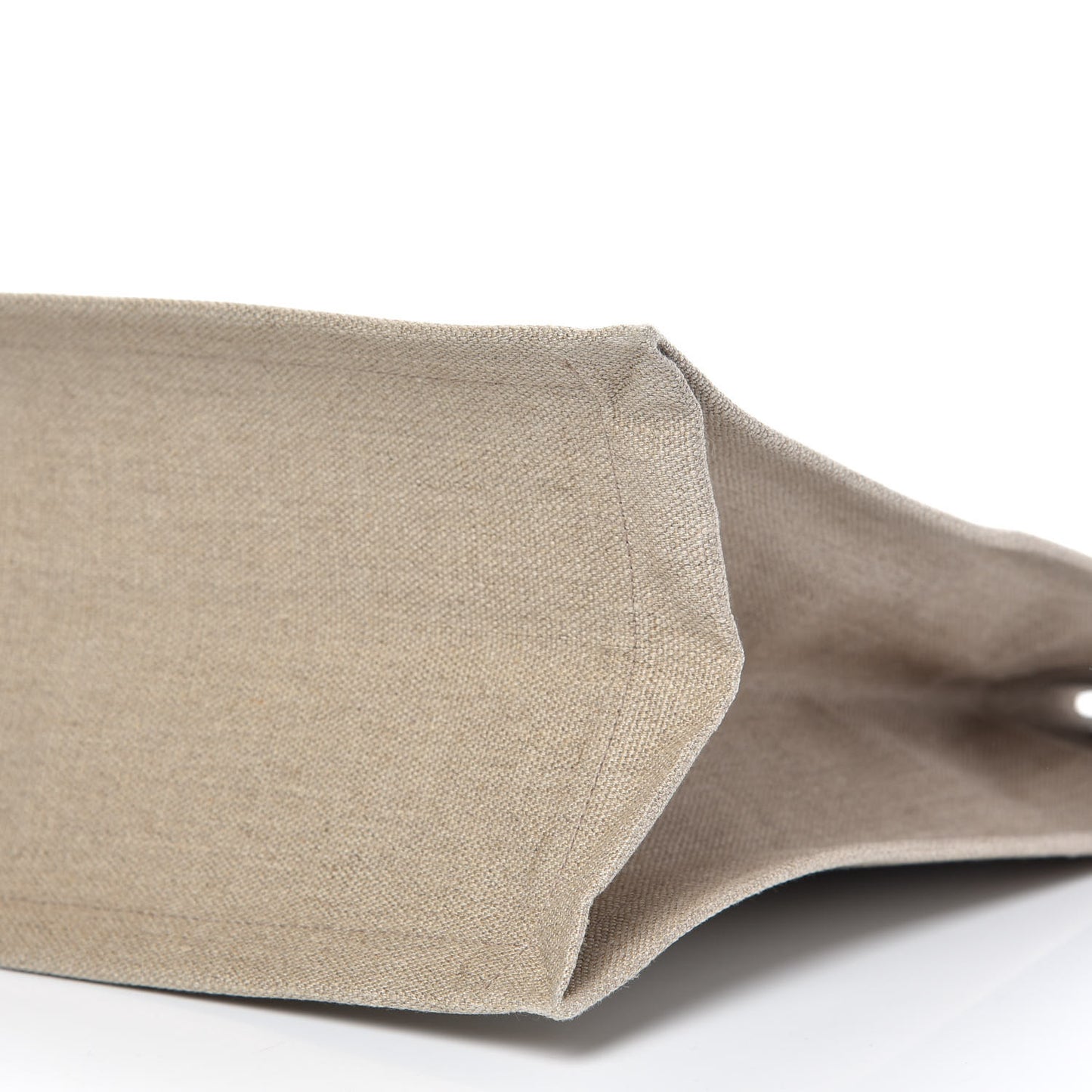 Linen Calfskin Rive Gauche Tote Optic White