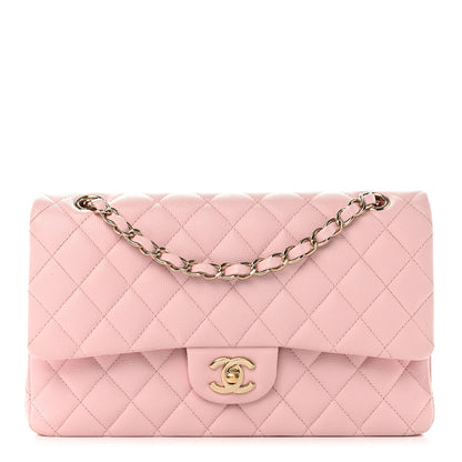 Chanel Caviar Quilted Medium Double Flap Light Pink 1 of 10