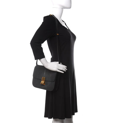 Celine Stingray Medium Classic Box Flap Bag Navy 2 of 10