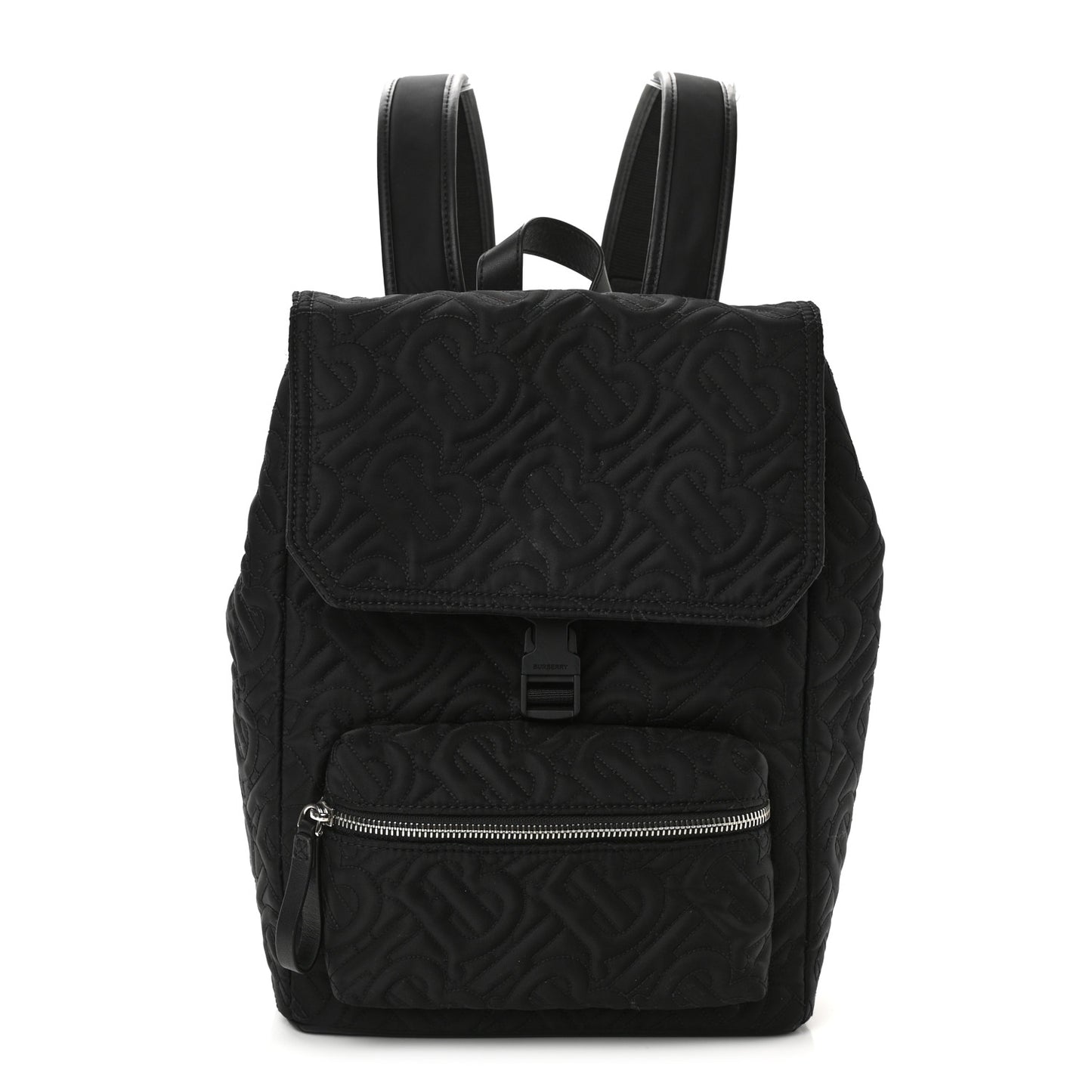 Econyl Logo Quilted Kids Backpack Black