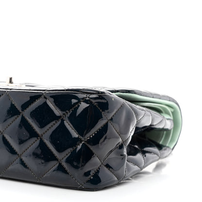 Chanel Patent Quilted Jumbo Double Flap Navy 9 of 15