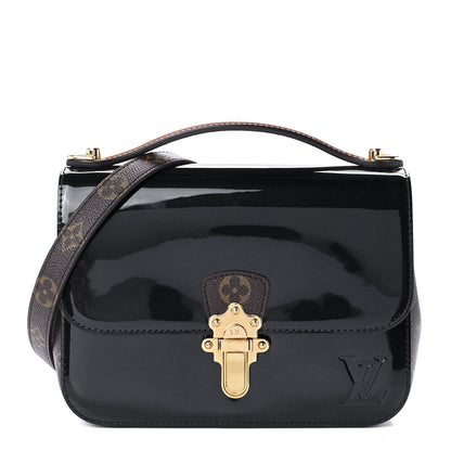 Louis Vuitton Patent Calfskin Monogram Cherrywood BB Black 1 of 8