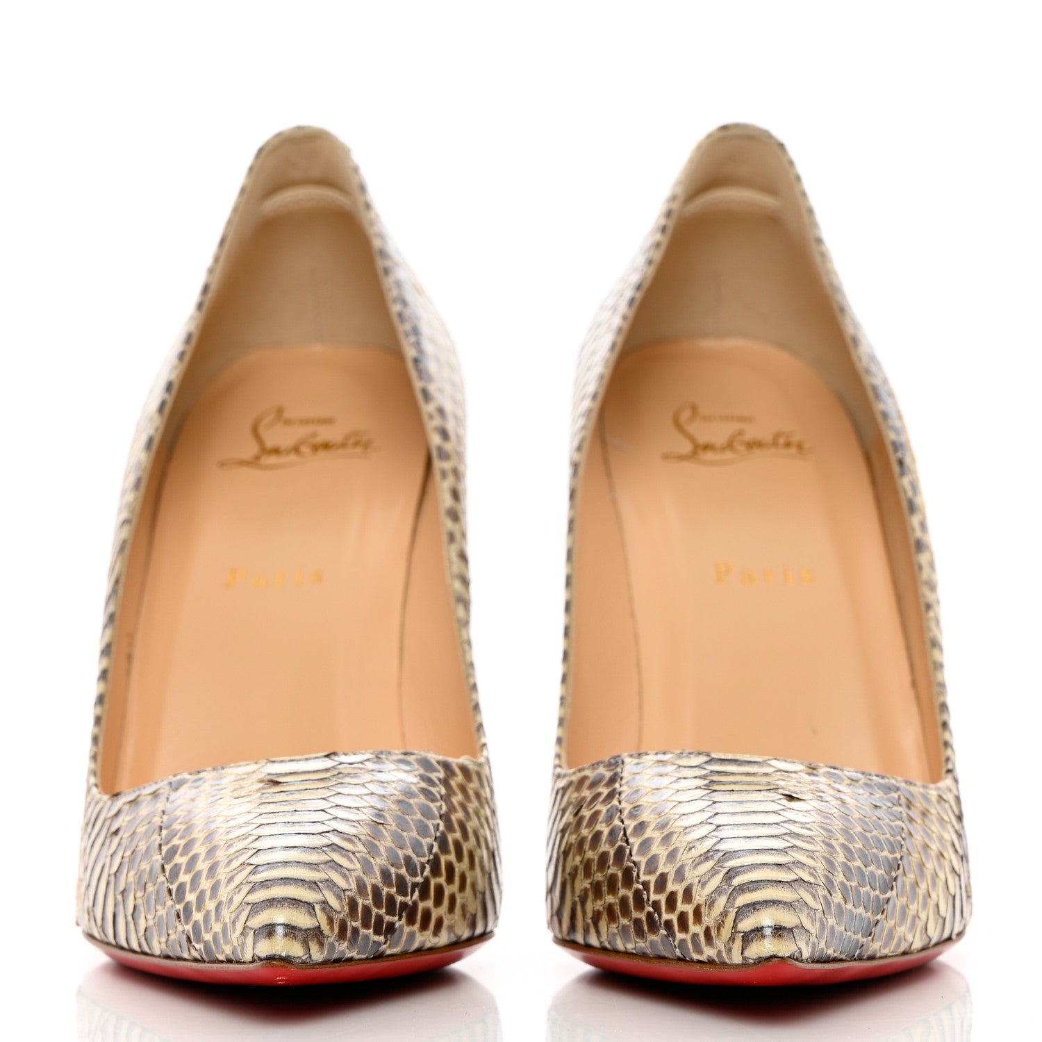 Christian Louboutin Ayers Batignolles 100 Pumps 39.5 Stone 2 of 8