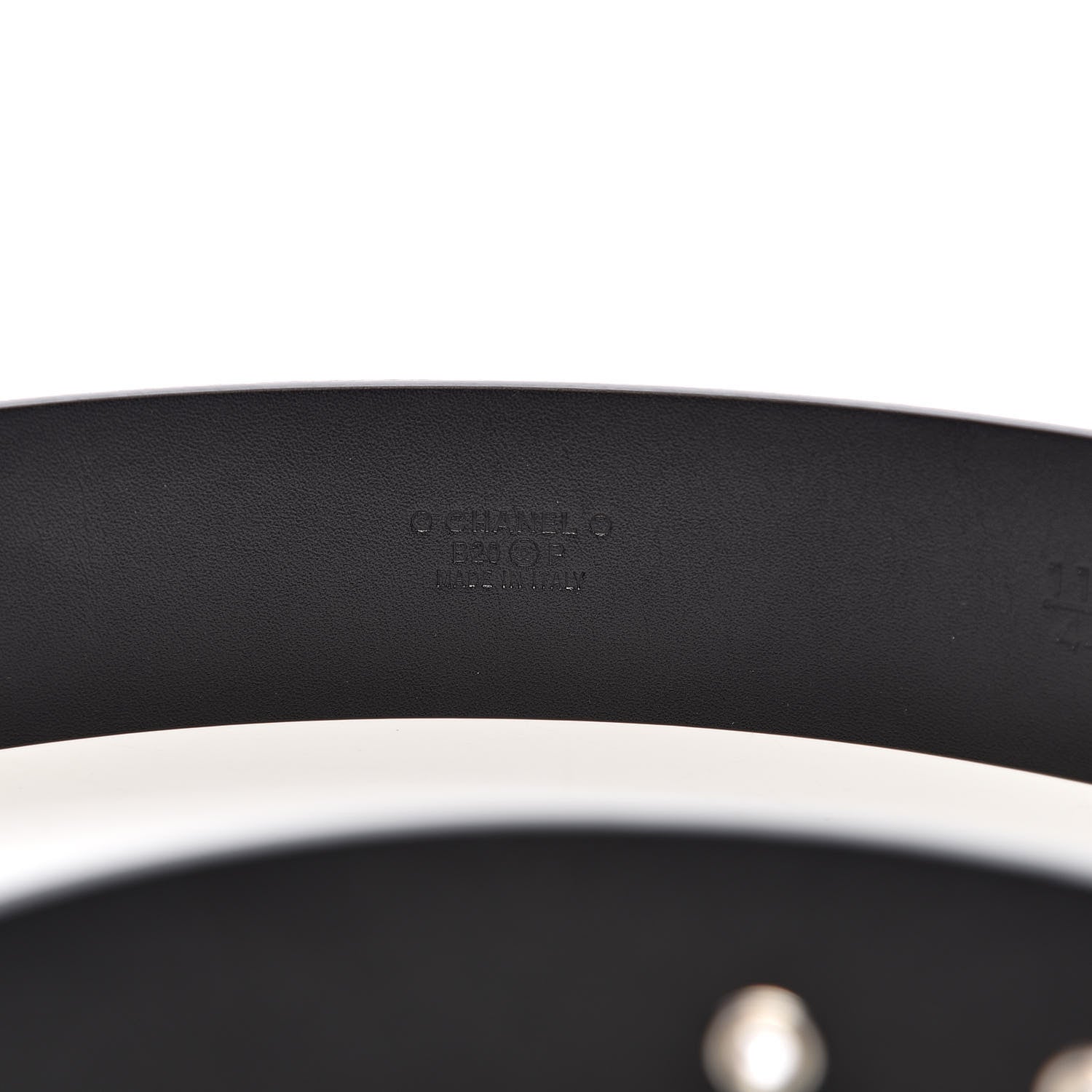 Chanel Caviar CC Logo Belt 110 Black 6 of 9