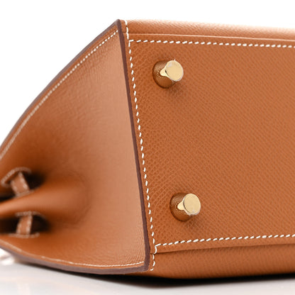 Hermes Epsom Kelly Sellier 25 Gold 9 of 11