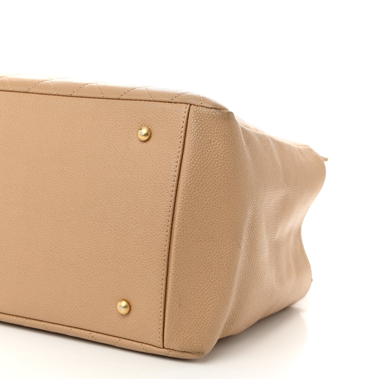 Chanel Caviar Quilted Grand Shopping Tote GTT Beige 11 of 13