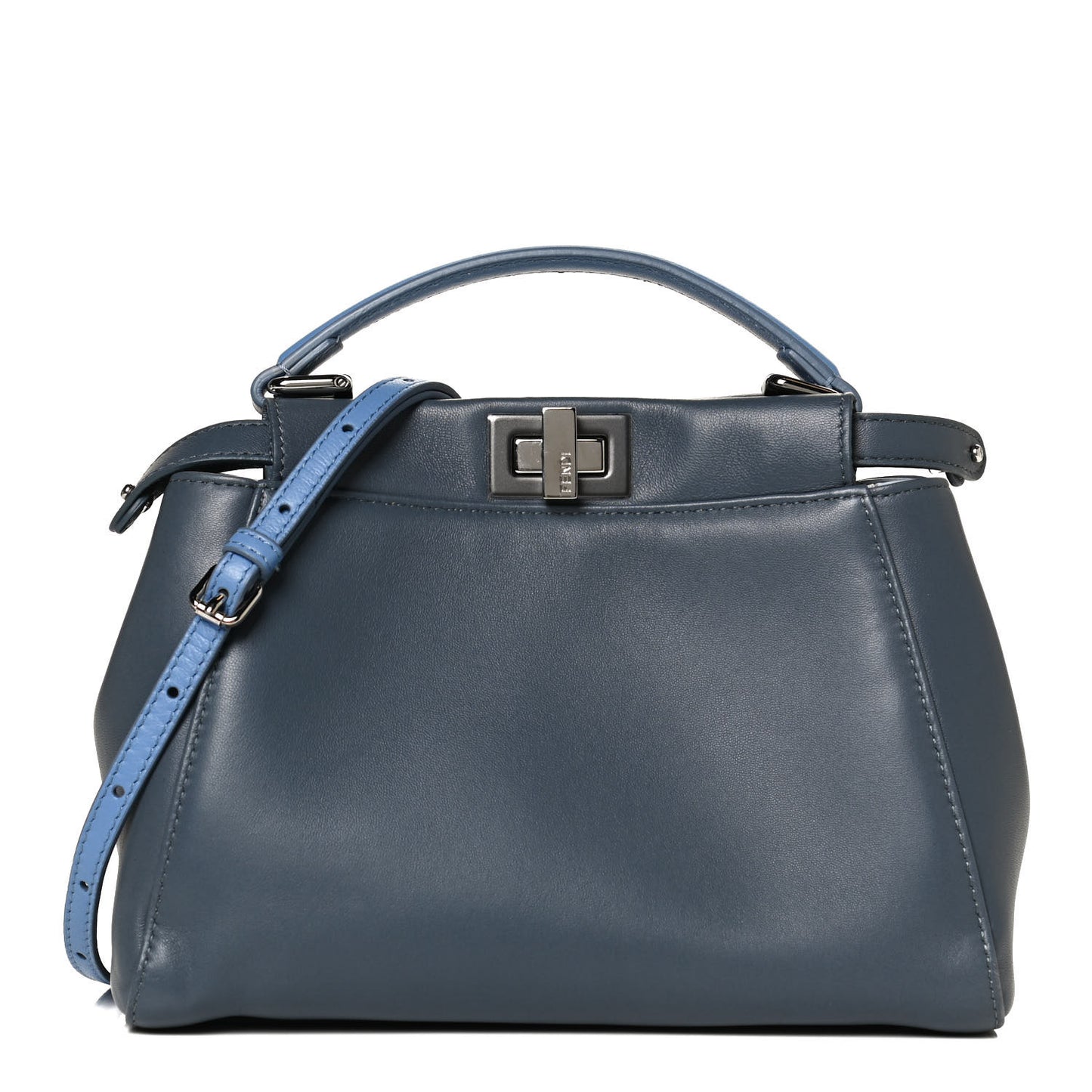 Nappa Colorblock Mini Peekaboo Iconic Satchel Tempesta Nebula Polvere