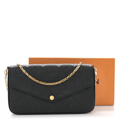 Louis Vuitton Empreinte Pochette Felicie Chain Wallet Black 12 of 12